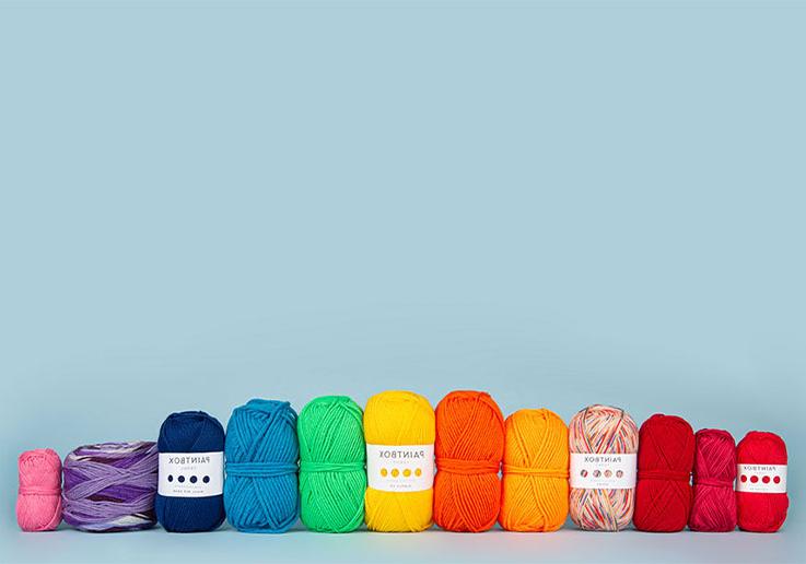 A rainbow of yarn